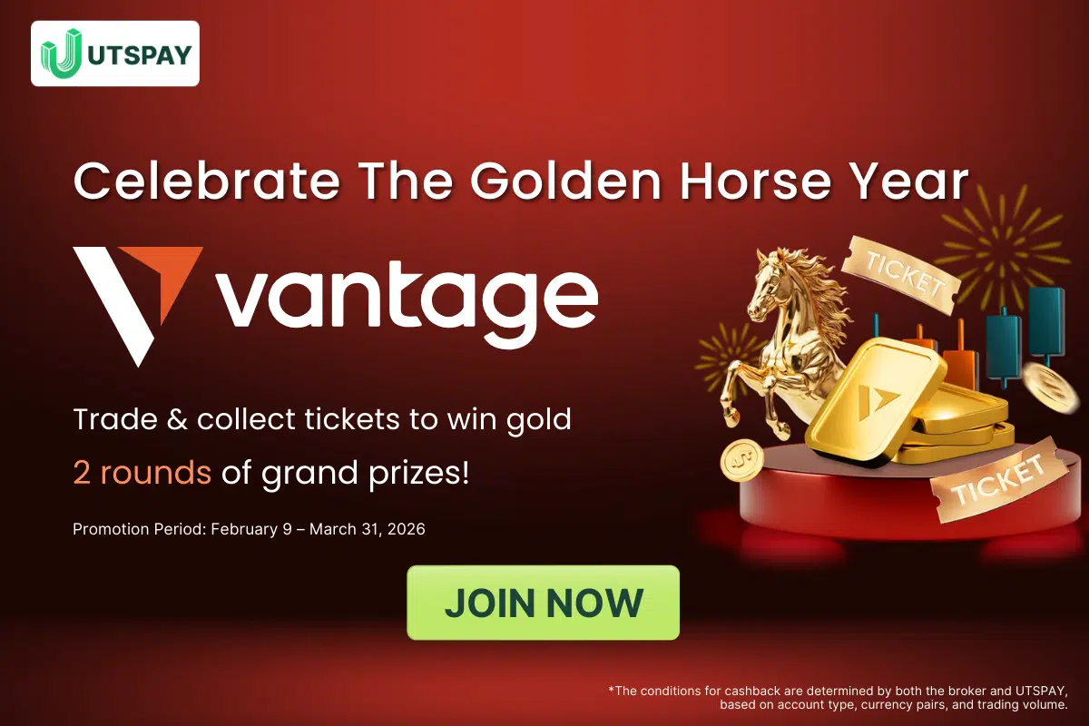 Vantage โปรโมชั่นตลาด: สะสมตั๋วและลุ้นรับทองคำนำโชค